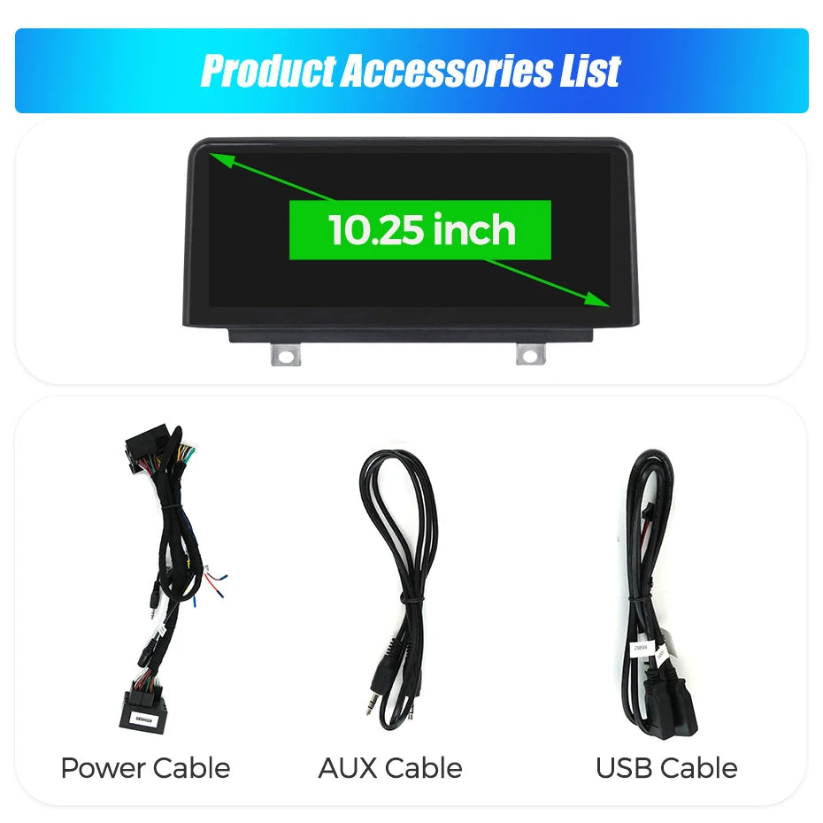 Navigatie, ecran multimedia BMW Seria 1/2/3/4 F20–F34, Android Auto & CarPlay