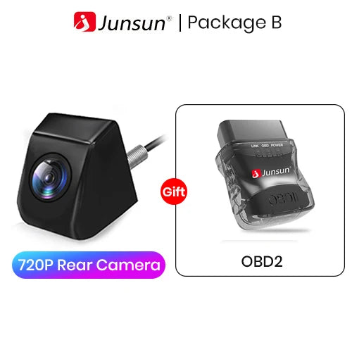 Cameră spate auto AHD – 720P, rezistentă la apă, unghi larg 140° – pentru Junsun DVD și accesorii auto