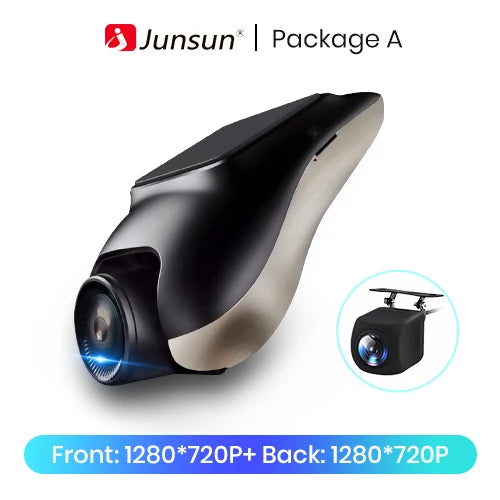 Junsun Nouă Camera Supraveghere Auto 720P ADAS – DVR Mini pentru Mașină, Unghi de 120°