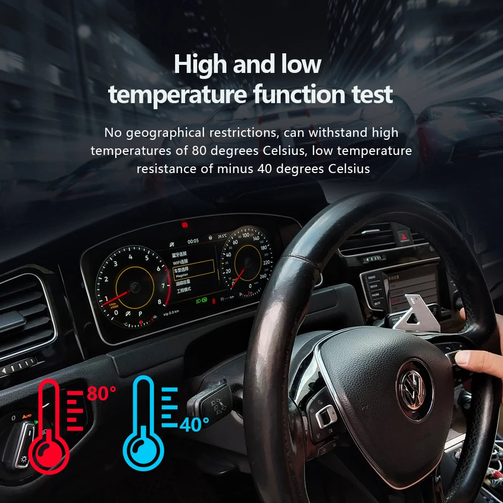 Bord auto digital LCD pentru Audi A3 / S3 / Q2 / Q2L (anii 2013–2019) – panou LCD cu vitezometru, tip Virtual Cockpit.