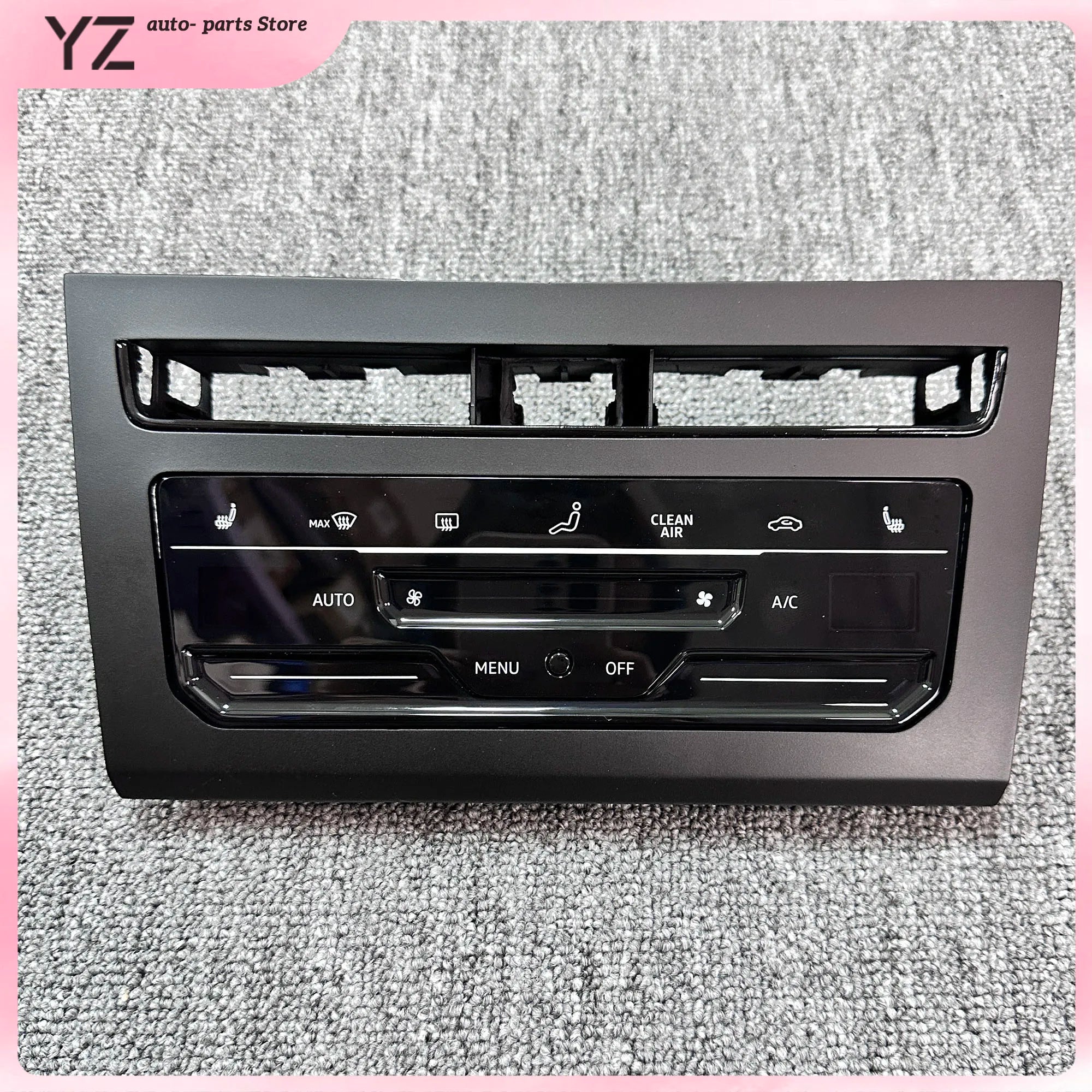 LHD (volan pe stânga) pentru SEAT Leon 5F – panou de comandă aer condiționat cu ecran tactil, 2 zone, platforma MQB, cod piesă 17G 907 044