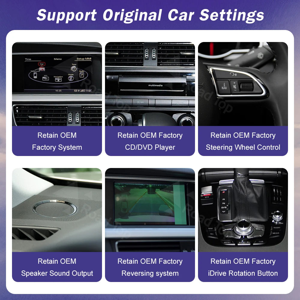 Ecran Multimedia Premium 8.8” / 12.3” pentru Audi A5 (2008–2016)