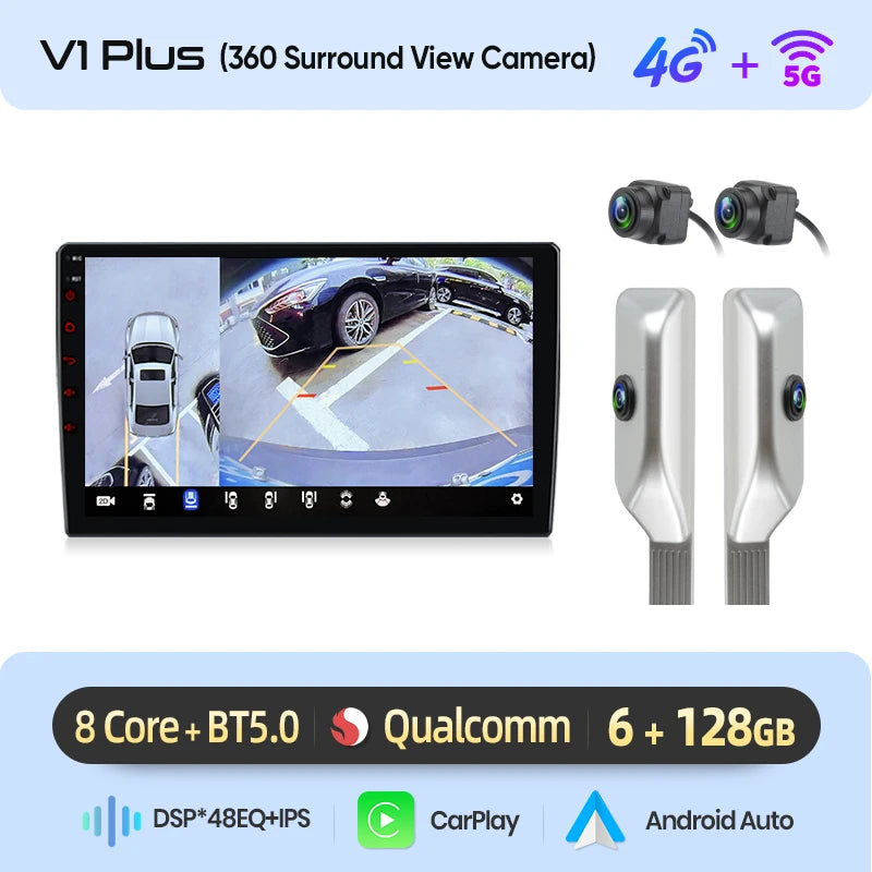 Navigatie auto Android wireless cu CarPlay pentru Skoda Octavia 3 A7 2013–2018