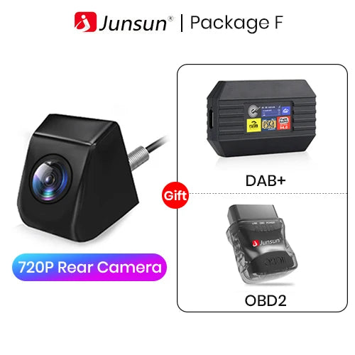 Cameră spate auto AHD – 720P, rezistentă la apă, unghi larg 140° – pentru Junsun DVD și accesorii auto