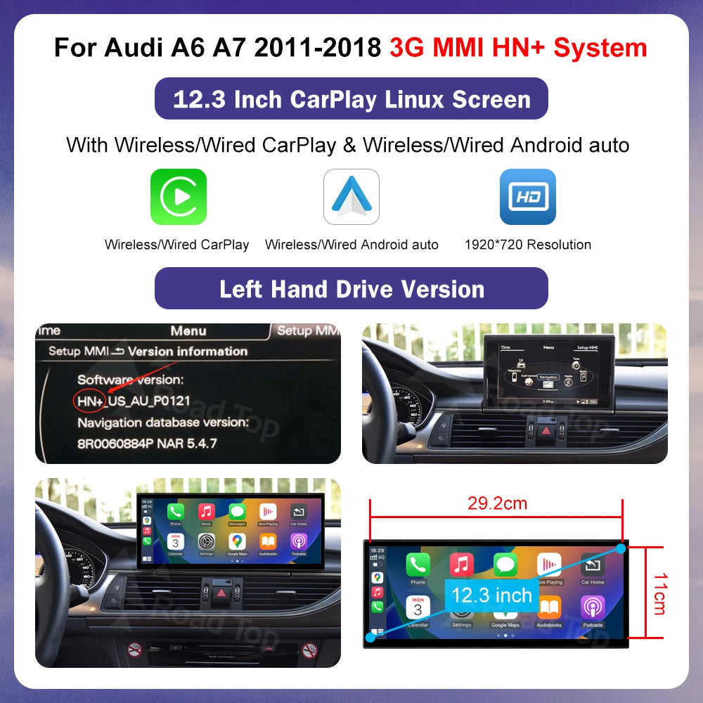 Ecran Multimedia Premium 8.8” pentru Audi A6 / A7