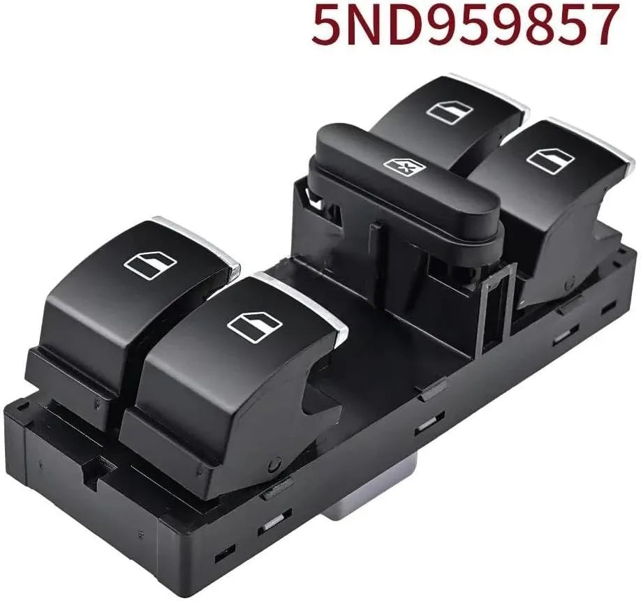 Buton întrerupător geam 5ND959857 pentru:VW Golf , VW Jetta 5 & 6,  VW Passat B6, VW Tiguan, VW Touran, VW Polo