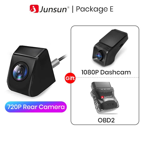 Cameră spate auto AHD – 720P, rezistentă la apă, unghi larg 140° – pentru Junsun DVD și accesorii auto