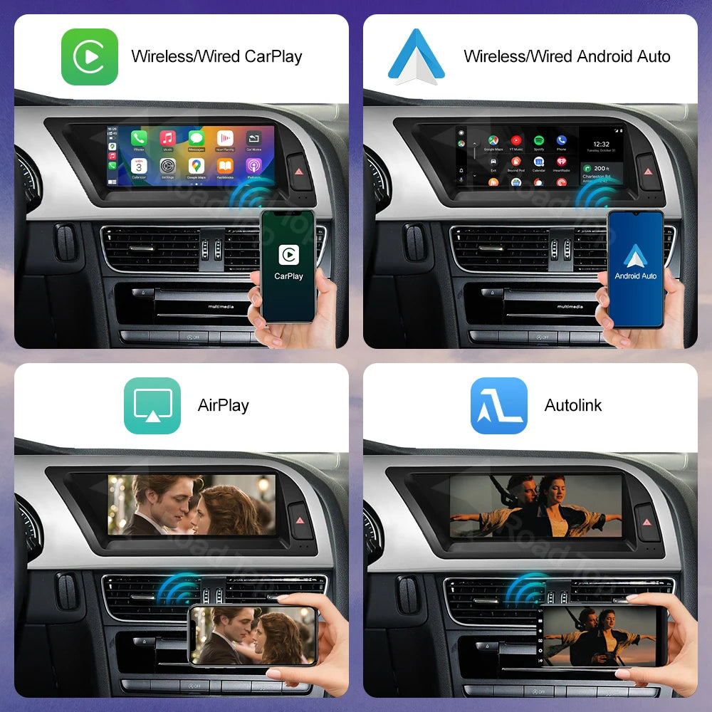 Ecran Multimedia Premium 8.8” / 12.3” pentru Audi A5 (2008–2016)