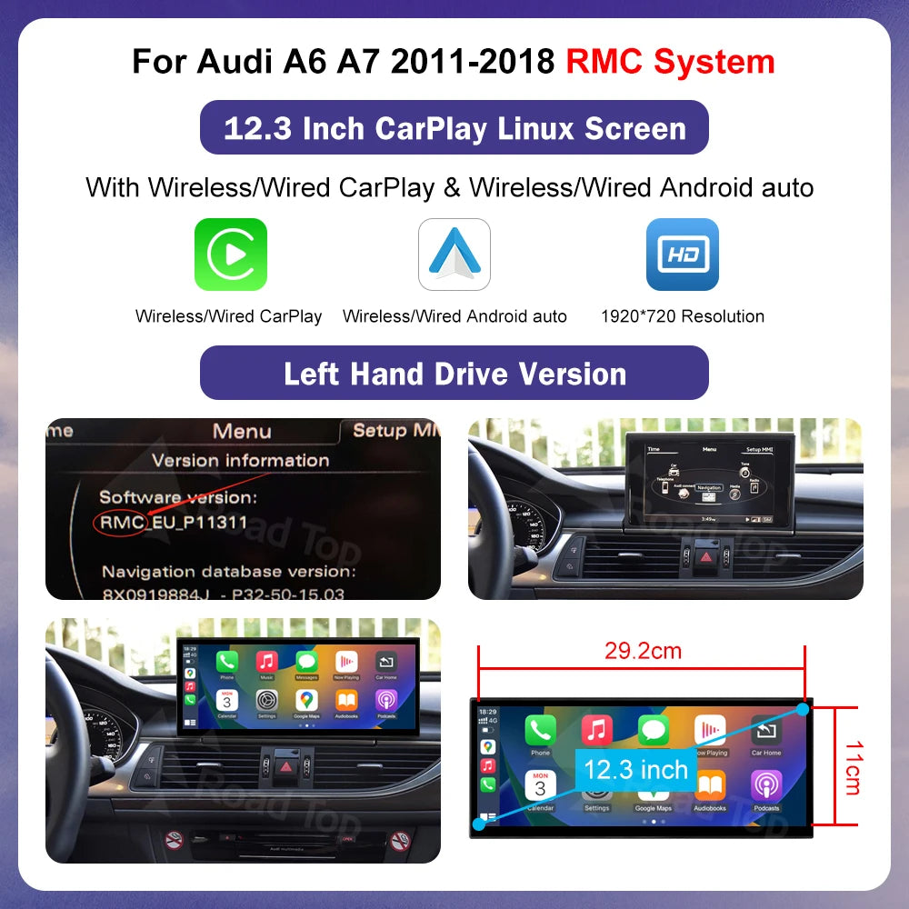 Ecran Multimedia Premium 8.8” pentru Audi A6 / A7