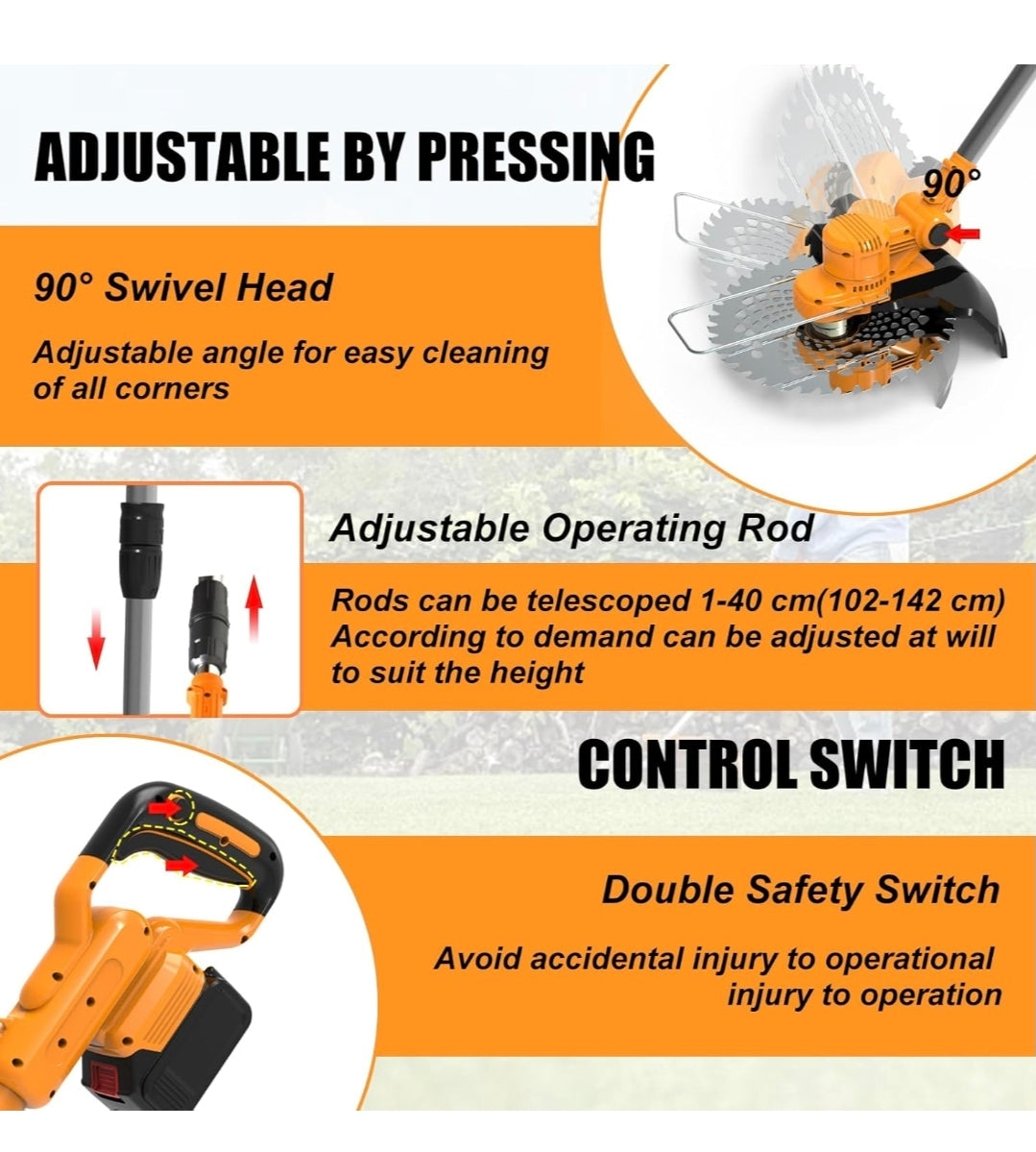 Motocositoare electrica pe baterie